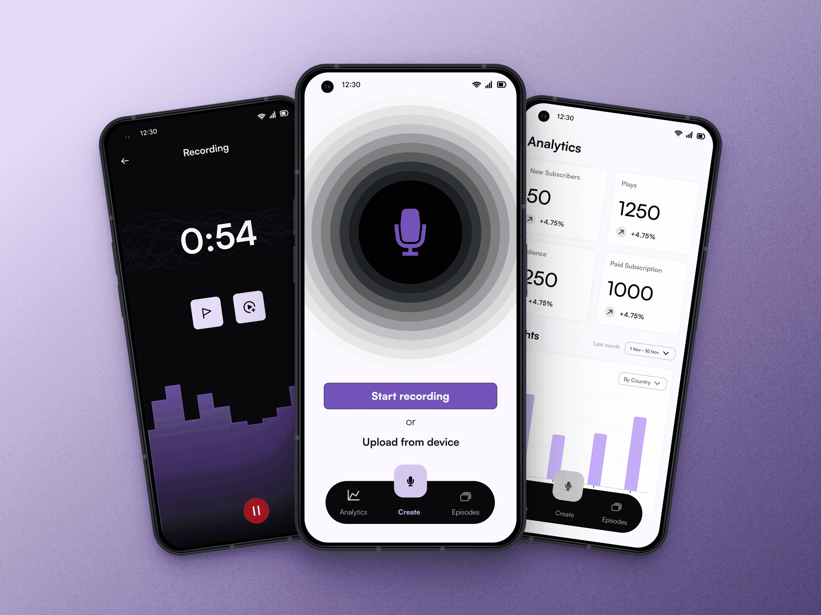 Visual design drill — dark UI