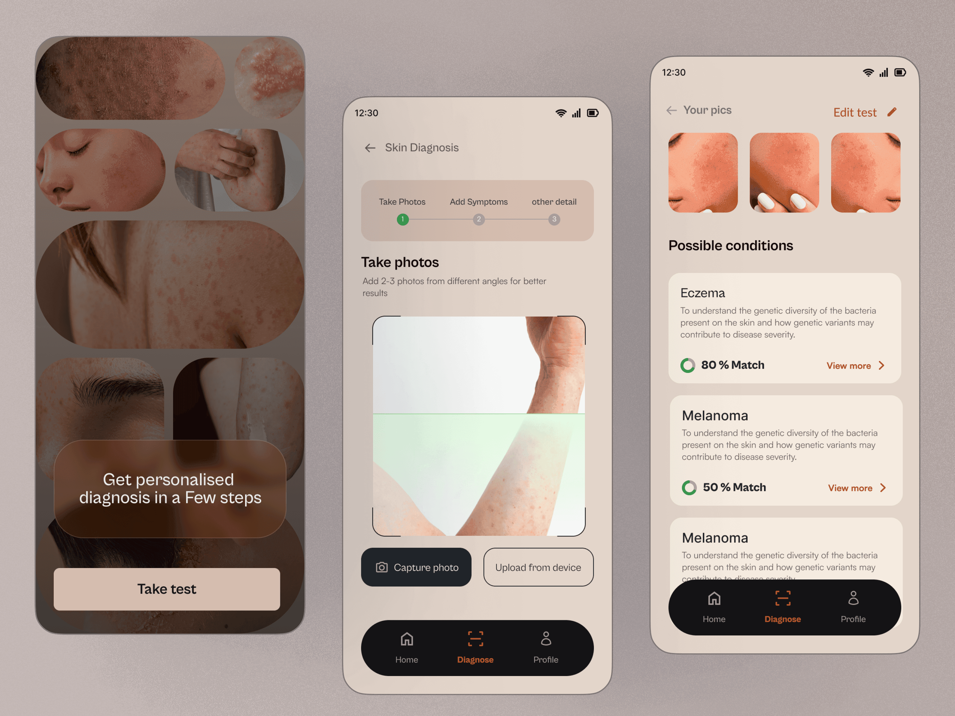Visual design drill — music app